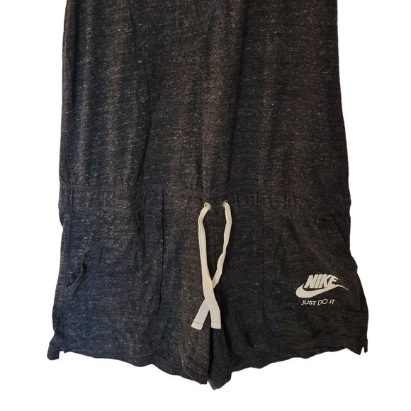 Nike Romper One Piece Vintage Gym Jumpsuit Shorts Tank Gray Size M Medium - Picture 7 of 13